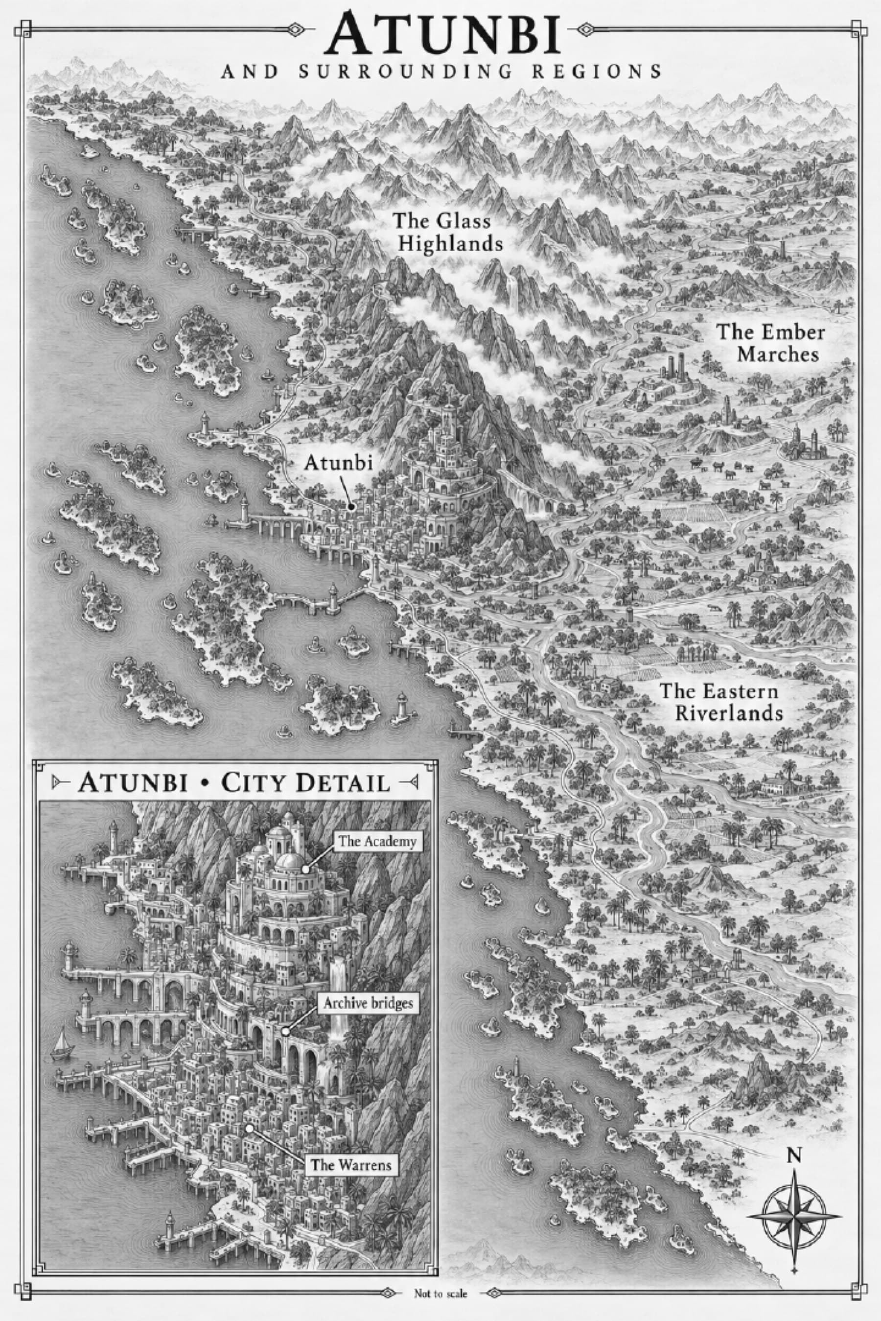 Map of Atunbi and surrounding regions
